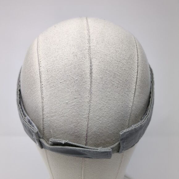 Letter H Strapback Golf Sun Visor Hat Gray One Size Adjustable Alleson Athletic - Picture 6 of 9